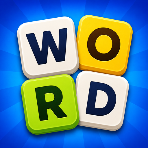 Word Puzzle Game app icon — a colorful letter tile grid